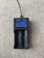 XTAR VC2 USB LCD Li-ion Battery Charger – Dual Slot – Excellent Condition –Boxed