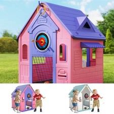 5-in-1 Playhouse for Kids Outdoor Indoor, Garden House with Basketball
