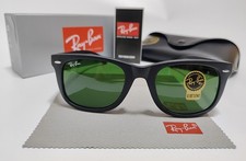 Ray-Ban Wayfarer RB2140 Sunglasses  Gloss Black Frame  G15  Green Lens
