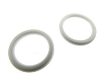 White Plastic Roman Blind Curtain O Rings - 21mm  (Internal = 16mm) Heavy Duty