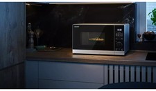 Sharp YC-PS254AU-S 900W Semi Digital Solo Microwave 25L 8 programmes - silver