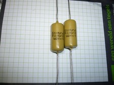 2x Mullard Mustard Capacitor