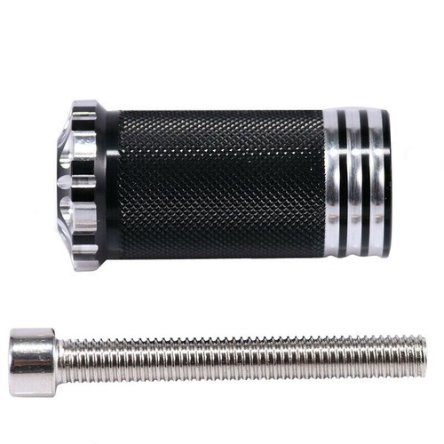 Black motorcycle shifter - motorcycle, foot