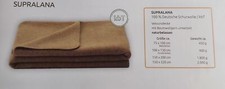 Natural Hair Blanket Snuggle Blanket Supralana 100% German Virgin Wool Chubby Warming