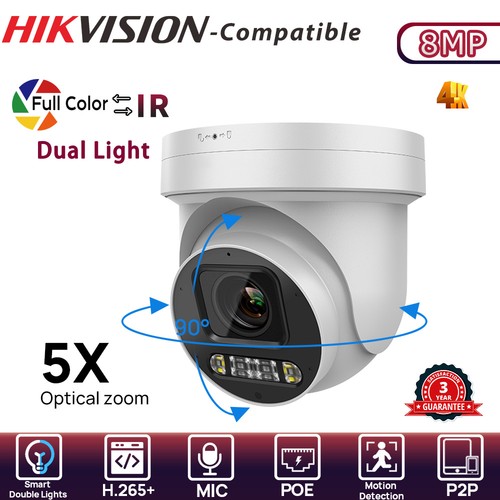 Hikvision compatible 8mp - compatible, ptz