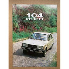 PEUGEOT 104 BROCHURE 1979