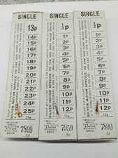 3 x50 Vintage Bus Tickets