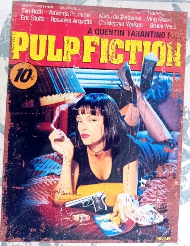 Pulp fiction small metal - metal, tin