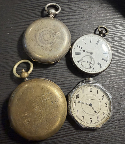 Antique pocket watch lot - antique,
