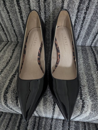 Black patent stiletto - stiletto, heel