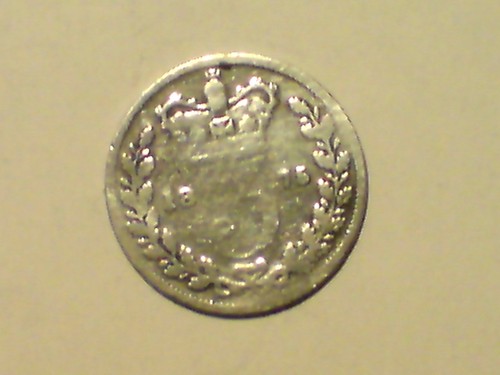 1875 silver threepence
