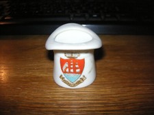 SHELLEY LATE FOLEY CRESTED CHINA TOP HAT  MORECOMBE