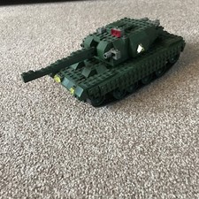 Mega Bloks 9707 Combat Tank Incomplete Army Pro-Builder Probuilder Series