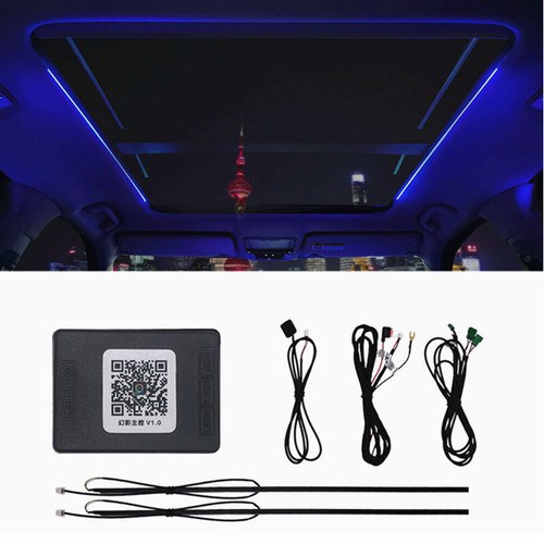 Rgb led car interior - car, sunroof
