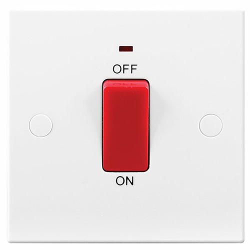 45a white double pole - white, dp