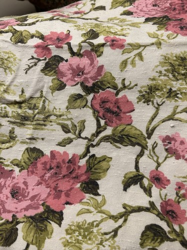 Vtg floral interior fabric - interior,