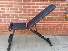 Yoleo A91-062 Foldable Exercise Bench with 6 Levels Adjustment - Black/Red