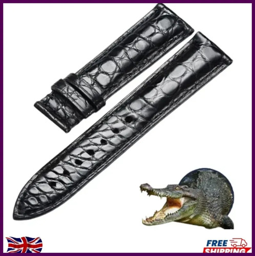 Crocodile leather strap - crocodile,
