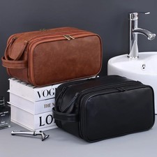 Multi-Pocket PU Toiletry Bag