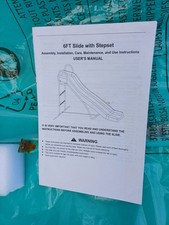 6 Foot  REBO Turquoise Slide With Ladder