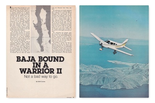 Piper warrior aircraft - piper, ii