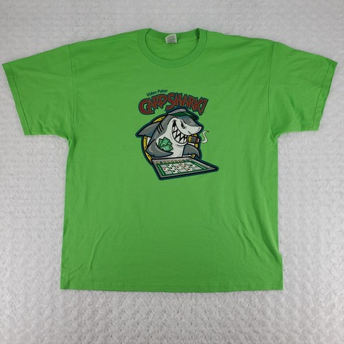 Video poker shirt 2xl green - poker,