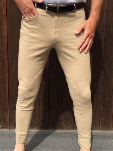 Mens beige jodhpurs - beige,