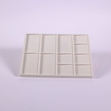 White Paint Mixing Palette Plastic  Tray for Kids Art & Painting 11 Wells Water
