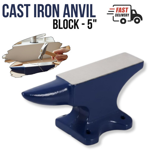 Mini cast iron anvil block - 5",