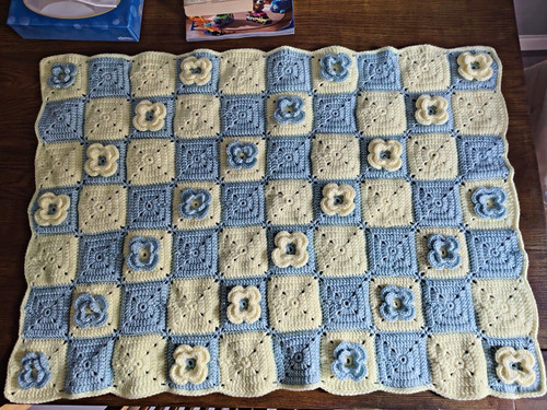 Handmade crochet granny square - handmade,