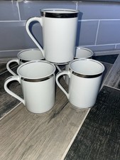 5x M&S MARKS AND SPENCER PLATINUM HOME FULL SIZE MUGS MUG EXCELLENT CONDITION