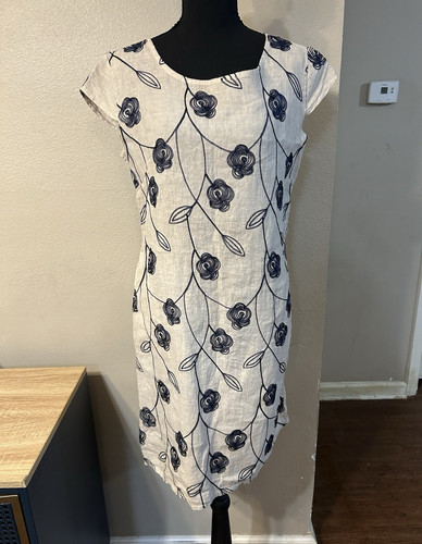 Puro lino beige - lino, floral