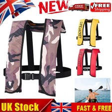 Inflatable Life Jacket 150N Buoyancy Professional Sailing Boat Vest for Adults!