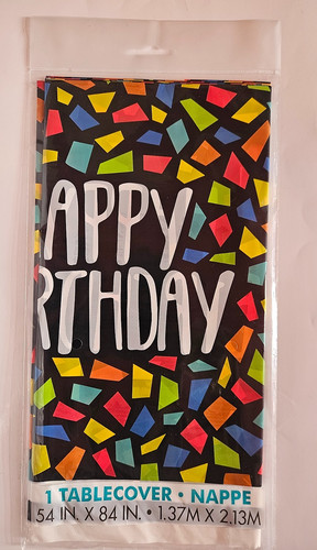 Happy birthday plastic mosaic - happy,