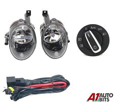 For Golf Mk6 Touran Jetta Tiguan Caddy Fog Lights + Wiring Kit Headlight Switch