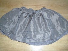 1 Bronze satin look skirt with part tulle net underskirt, MINI MODE 18-24 months