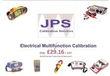 Calibration Service Electrical Multifunction Fluke Megger Kewtech Metrel JPSCALs