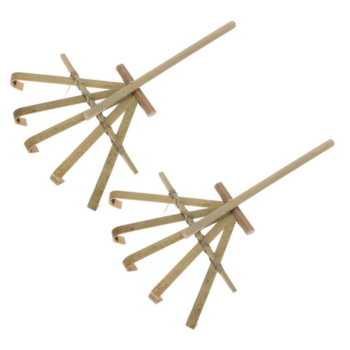 Mini bamboo rake for garden - for,
