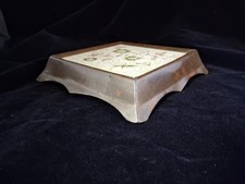 Rustice Tile Trivet set in an Arts & Crafts copper frame FREE P&P 