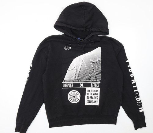 Men black graphic - h&m, print