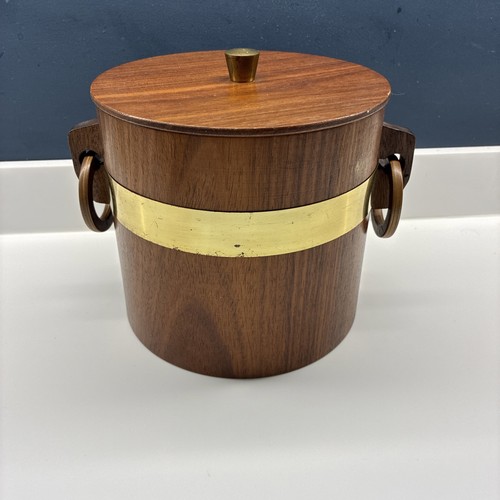 Teak ice bucket small 15cm - teak,