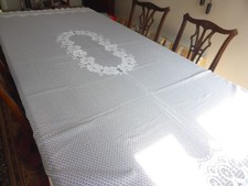 Ex-large lightweight lace tablecloth -  92 x 72 inches