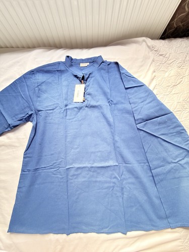 Mens light blue kurta - blue,