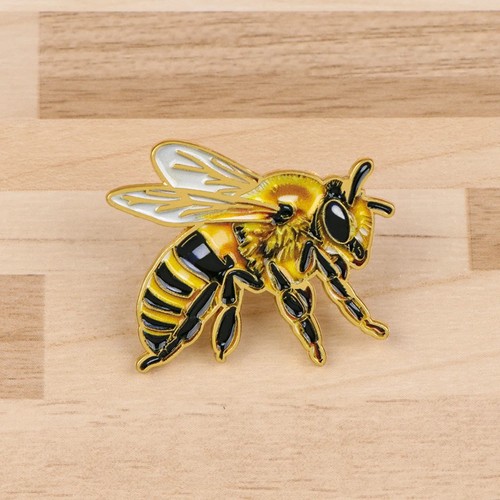 Bee enamel pin bumble - enamel,