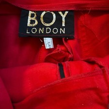 Vintage BOY London Red Bondage Pants Trousers Punk New Romantic 1980s