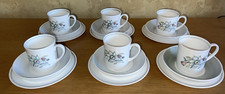 Vintage Wedgwood susie Cooper Bridal Bouquet Coffee Set For 6/18 Pieces