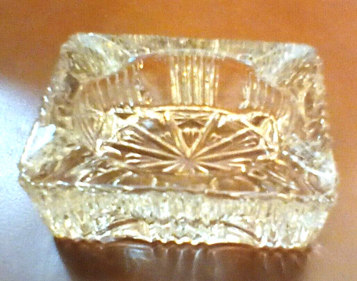 Vintage small rectangle etched - small,