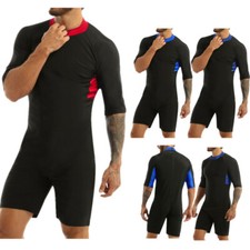 Mens One Piece Swimsuit Half