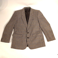 Vintage Dunn & Co Tweed Jacket Blazer 44" Check Hacking Cambridge Collection
