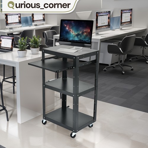 Adjustable height metal av - 42",